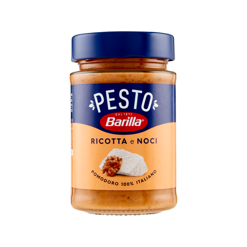 Barilla Sicilian ricotta and walnut pesto / Pesto alla siciliana ricotta e noci - GLUTEN FREE Barilla Sicilian ricotta and walnut pesto / Pesto alla siciliana ricotta e noci gluten free sauces & tapenades 6.7 oz / 190 gr
