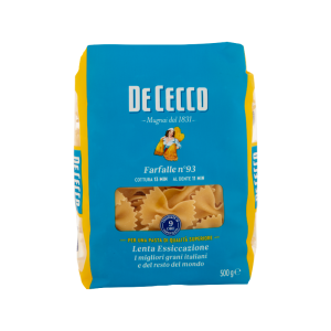 De Cecco n. 93 Farfalle short pasta 17.64 oz / 500 gr