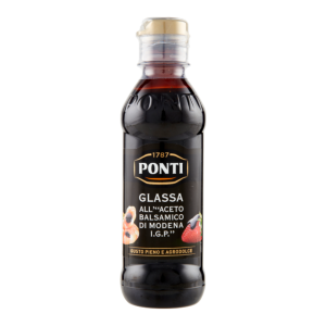 Ponti Glassa (sciroppo) di aceto balsamico / (syrup) of balsamic vinegar - GLUTEN FREE - 8.45 fl oz / 250 ml