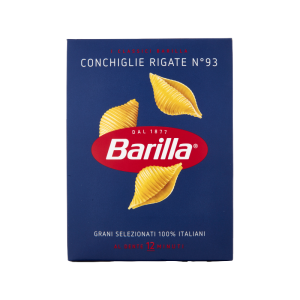 Barilla n. 93 Semolina pasta conchigle rigate / Pasta di semola conchigle rigate