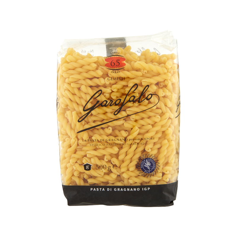 Garofalo n. 65 Gemini semolina / Gemelli semola Garofalo n. 65 Gemini semolina / Gemelli semola special shapes 17.64 oz / 500 gr