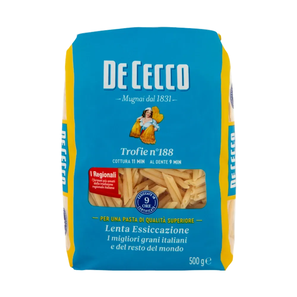 De-Cecco-n.-188-Trofie-211081 De Cecco | Trofie n.188 short pasta 17.64 oz / 500 gr