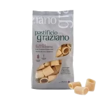 Graziano | Mezzi Paccheri rigate short pasta 17.64 oz / 500 gr
