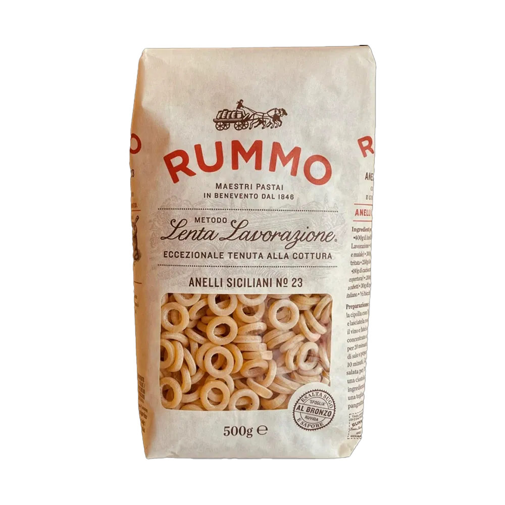 Rummo-n.-23-Anelli-siciliani-Siciliaanse-anelli-ringen-210646 Rummo | Anelli siciliani n.23 short pasta 17.64 oz / 500 gr