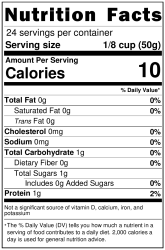 Nutrition Label shop for pasta