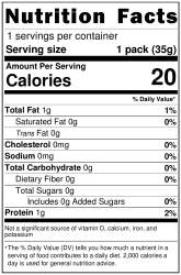 Nutrition Label shop for pasta