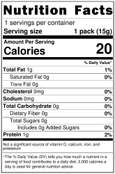 Nutrition Label shop for pasta