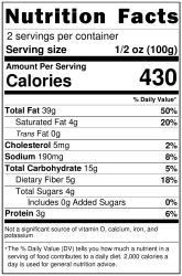 NutritionLabel-BARILLA PESTO LIMONE