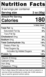NutritionLabel-Garofalo-GlutenFree