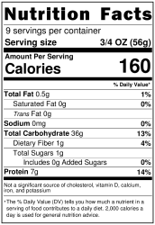 NutritionLabel-RUSSO-Pasta