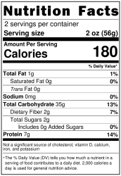 NutritionLabel-VOIELLO PASTA